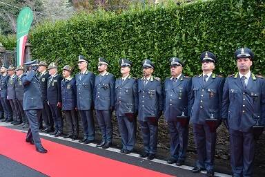 L'inaugurazione della nuova "Piazzetta Fiamme Gialle d'Italia"