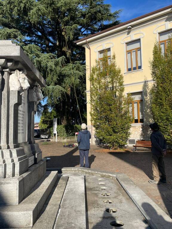 Prove di carico del cedro a Biandronno