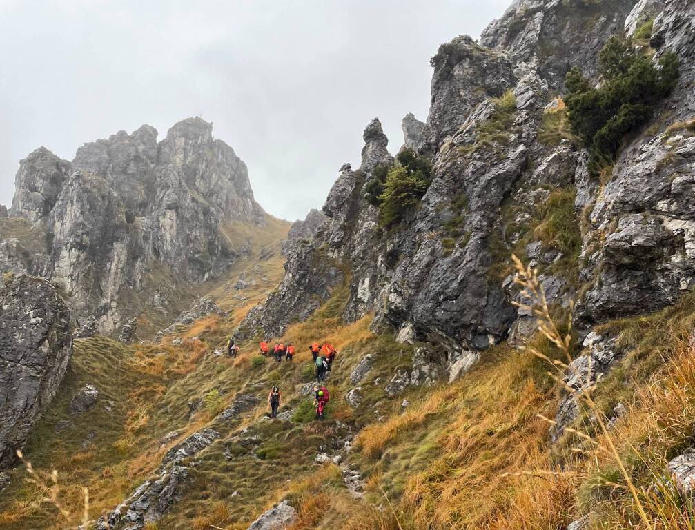 Soccorso alpino Varese Cnsas Esercitazione alla Grona