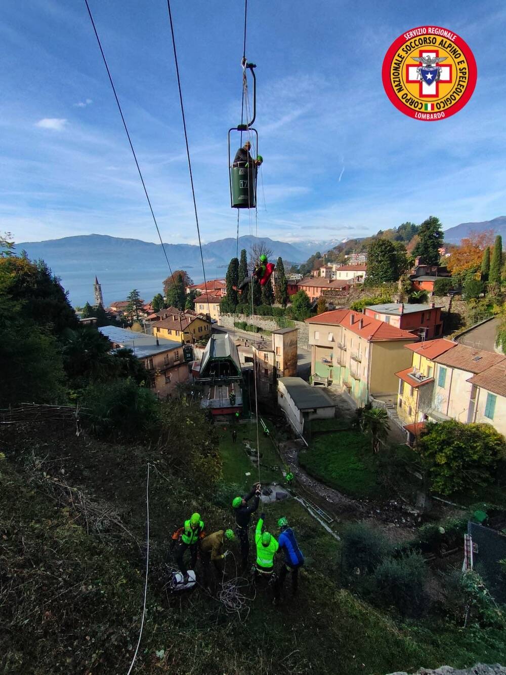 Esercitazione Cnsas Lombardo a Laveno Mombello