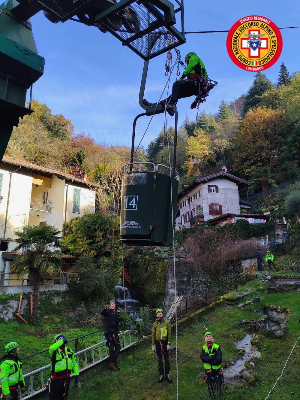 Esercitazione Cnsas Lombardo a Laveno Mombello