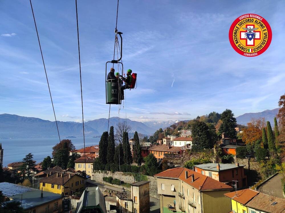 Esercitazione Cnsas Lombardo a Laveno Mombello