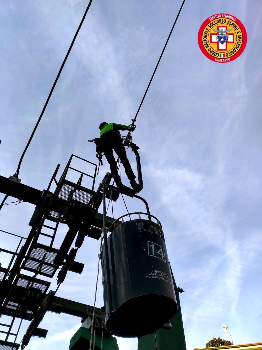 Esercitazione Cnsas Lombardo a Laveno Mombello