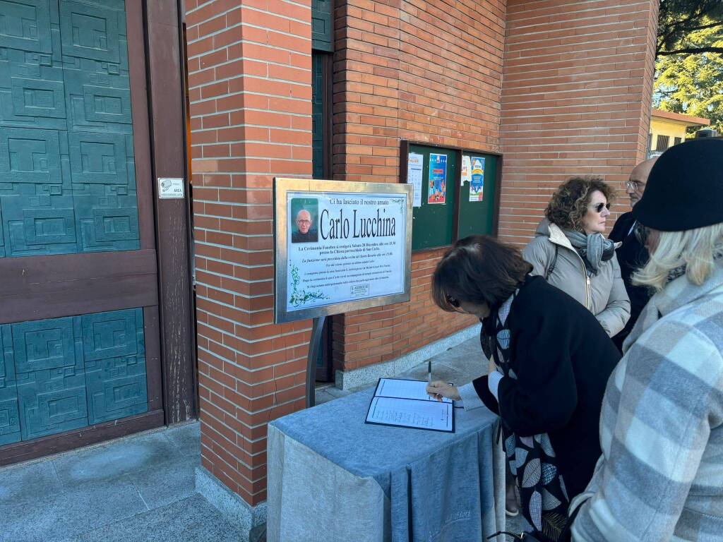 A Varese l'ultimo saluto a Carlo Lucchina