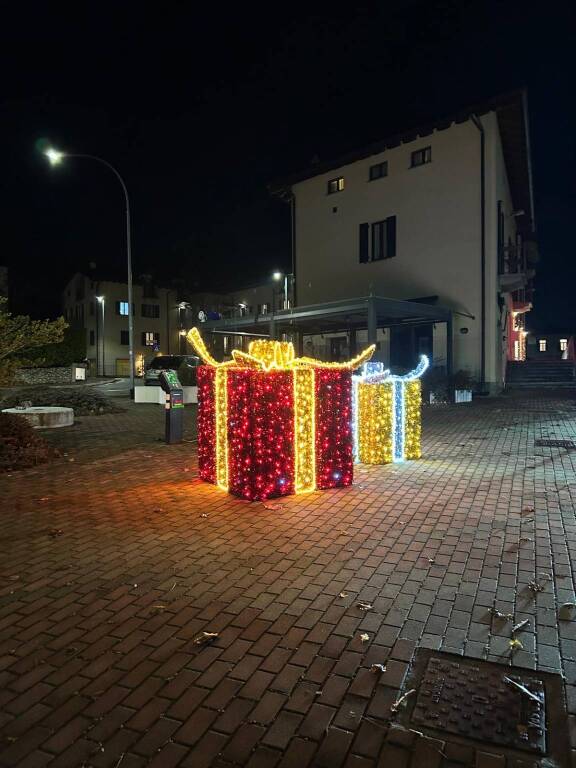 Casciago illuminata per Natale