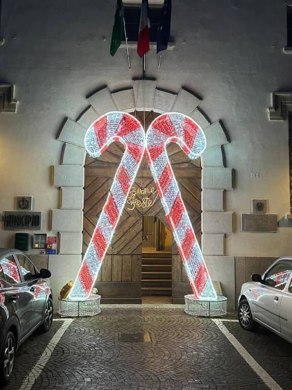 Casciago illuminata per Natale