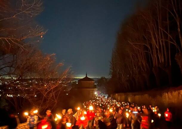 fiaccolata di Natale al Sacro Monte