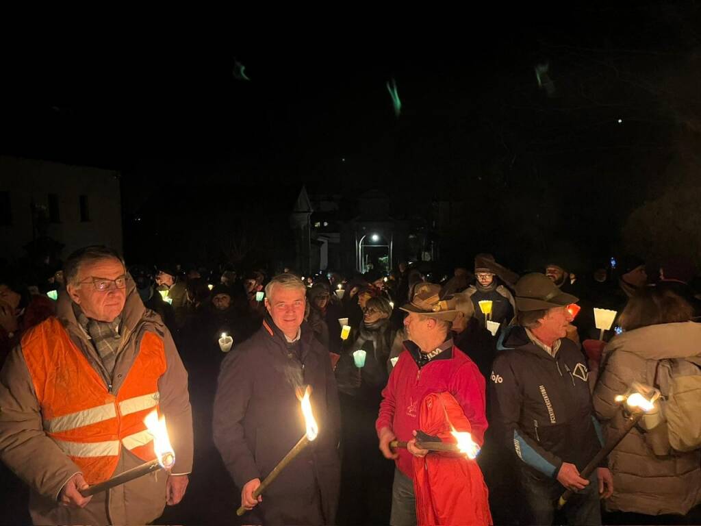 fiaccolata di Natale al Sacro Monte