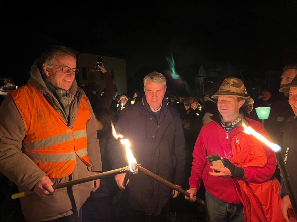 fiaccolata di Natale al Sacro Monte