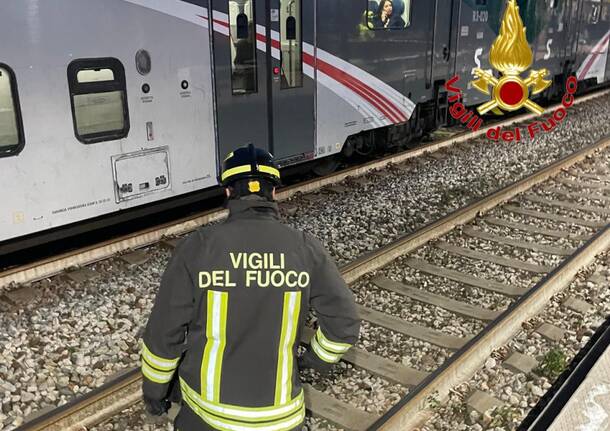 Incidente in stazione a Vedano Olona