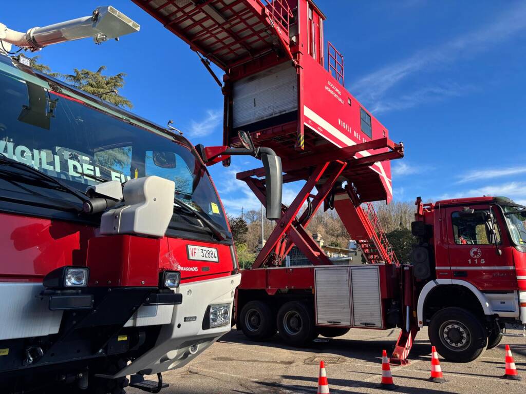 Varese - I Vigili fuoco celebrano Santa Barbara