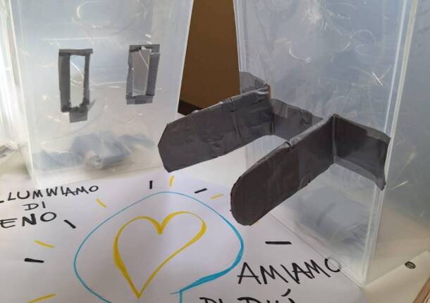 L’asilo di Giubiano si illumina di meno, ma brilla d’amore