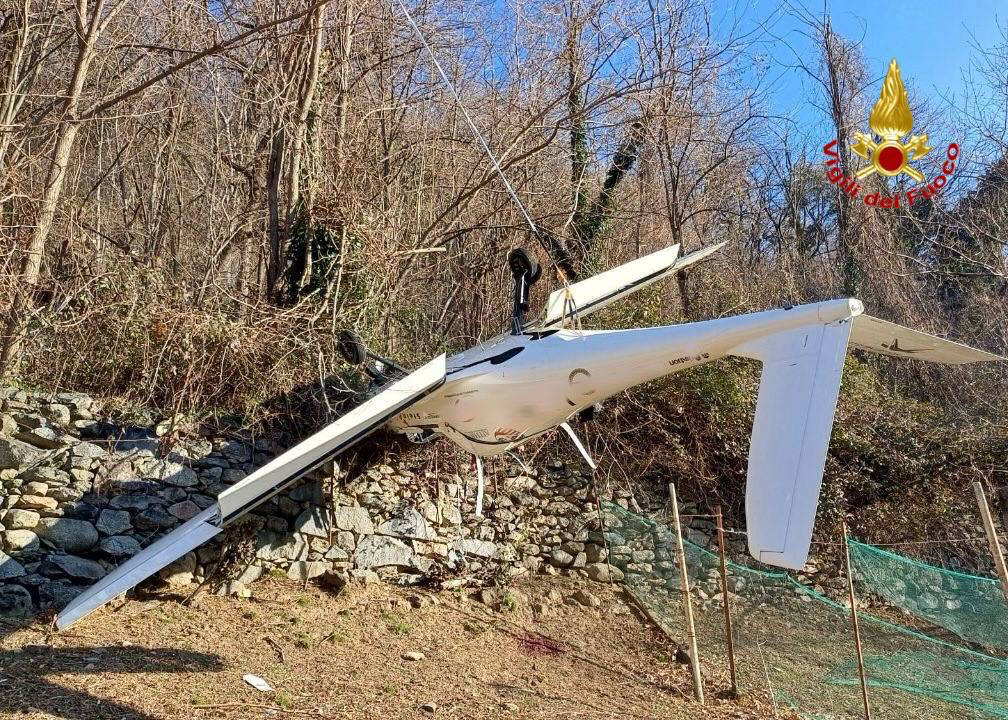 Ultraleggero precipitato a Sondrio 
