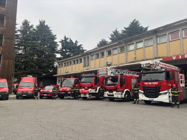 Visita sottosegretario Prisco alla caserma dei vigili del fuoco
