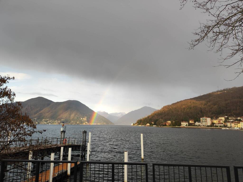 Arcobaleno sul lago Ceresio - foto di Stefano Bonani