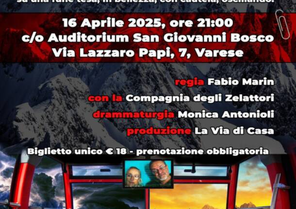 \"Mirror\" spettacolo riflessivo bloccati dentro una funivia all\'Auditorium San Giovanni Bosco