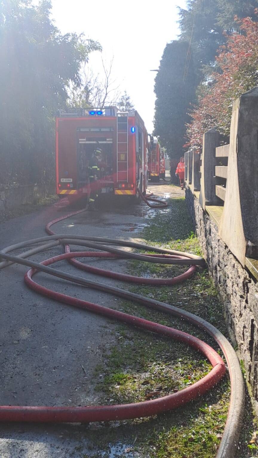 Incendio a Turbigo- giovedì 6 marzo 