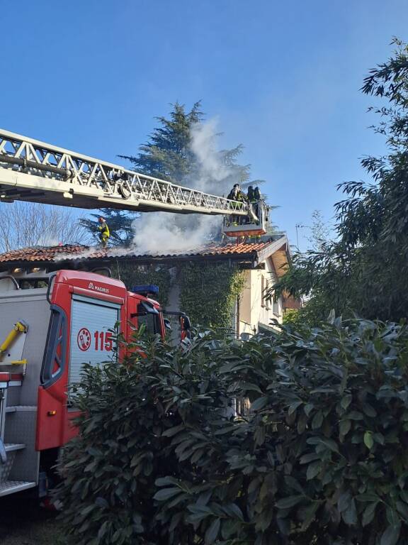 Incendio a Turbigo- giovedì 6 marzo 