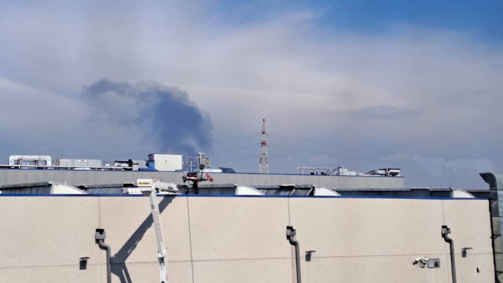 Incendio alla Perfetti di Lainate