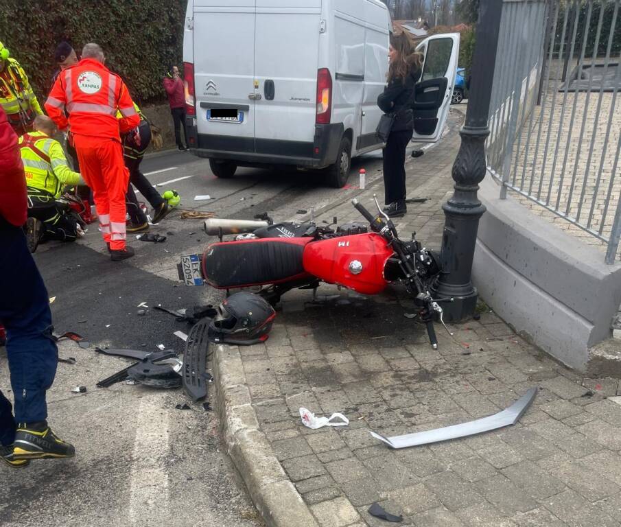 incidente motociclista Bodio Lomnago