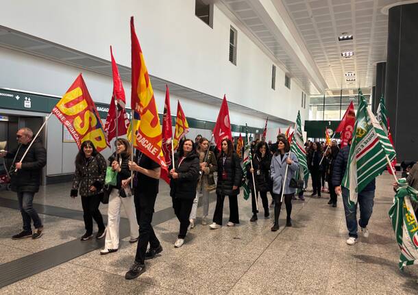 Protesta addetti duty free malpensa