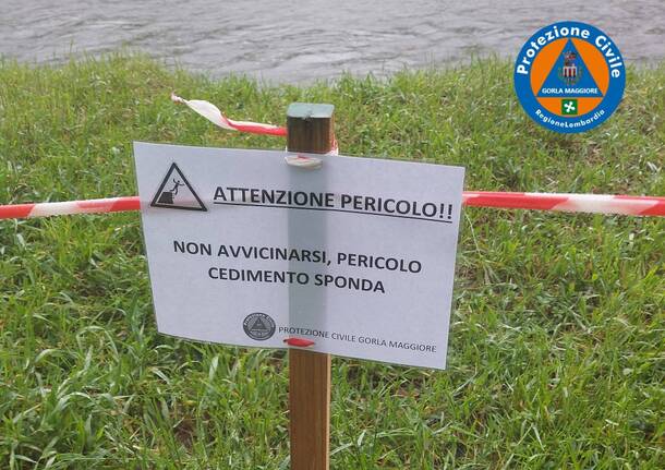 A Gorla Maggiore cedono le sponde dell’Olona