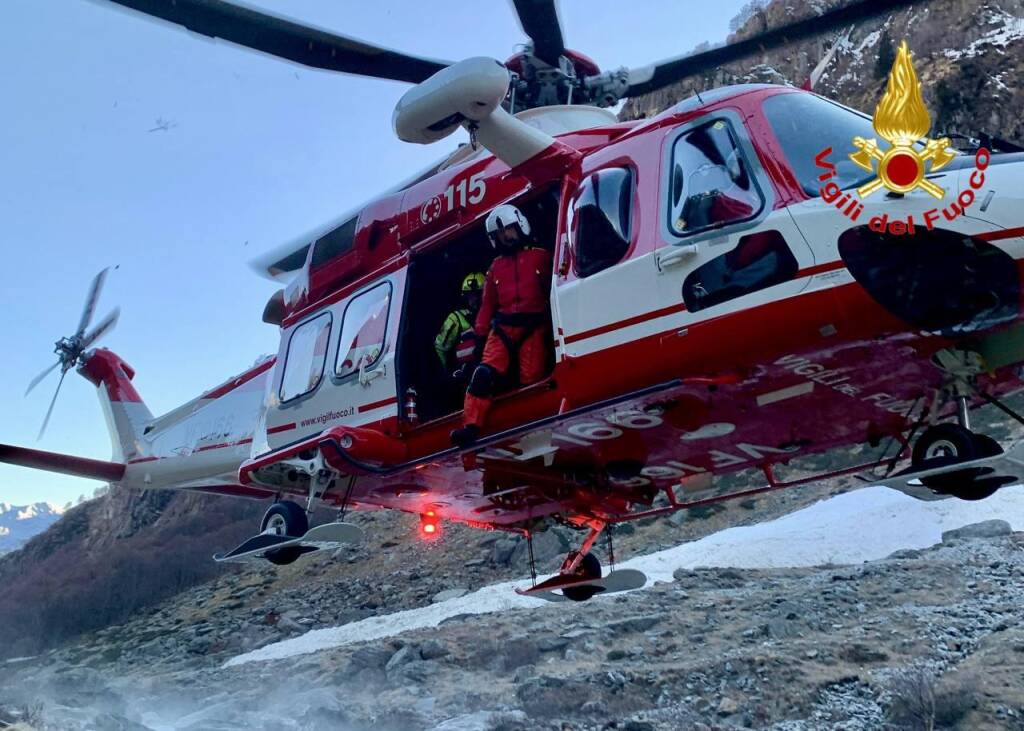 Intervento di soccorso sulla parete di Dosso del Liro nel Comasco