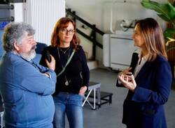 La rettrice dell'Insubria, Maria Pierro, in visita a Materia