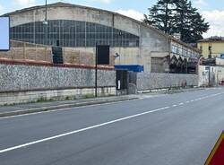 Lavori al cantiere dell'ex Aermacchi