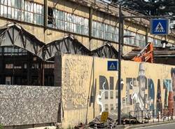 Lavori al cantiere dell'ex Aermacchi