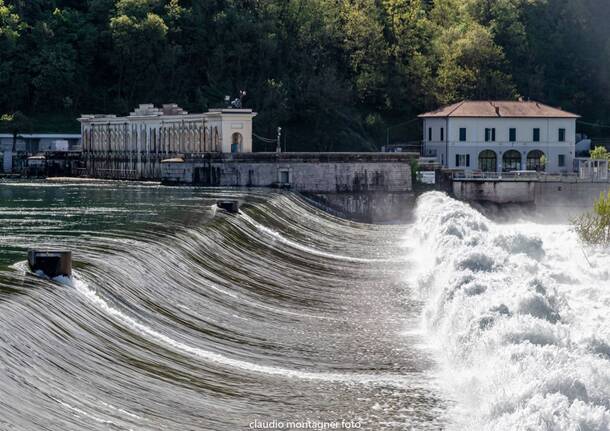 Le spettacolari immagini della piena del Ticino al Panperduto