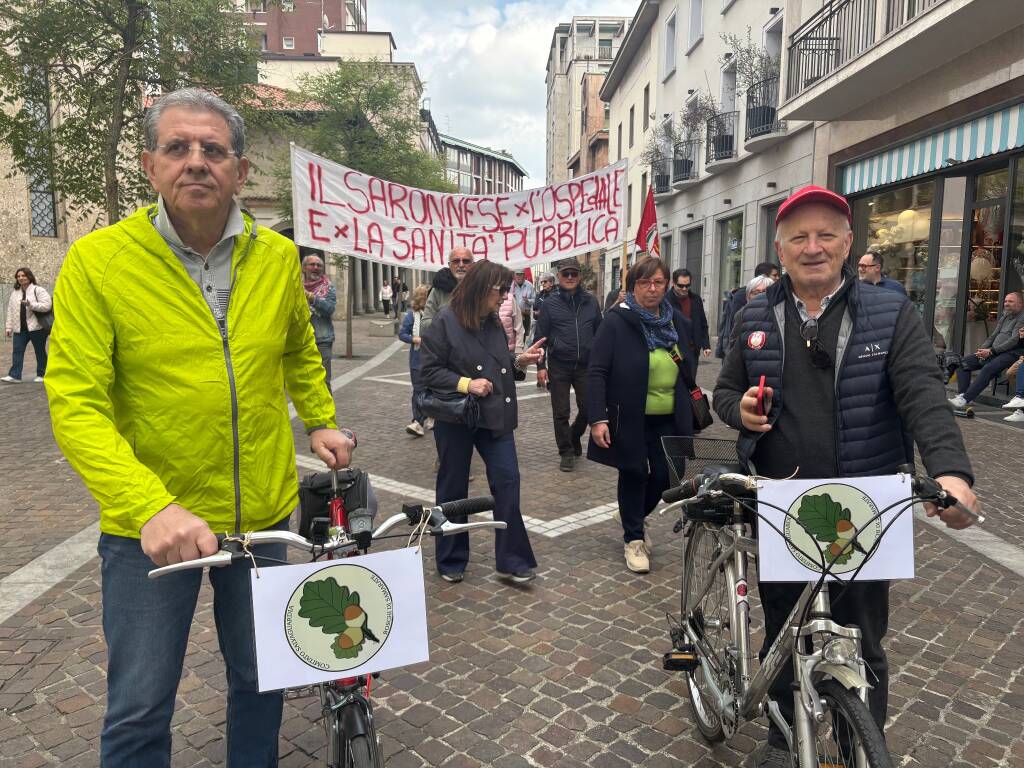 manifestazione ospedale unico Gallarate 