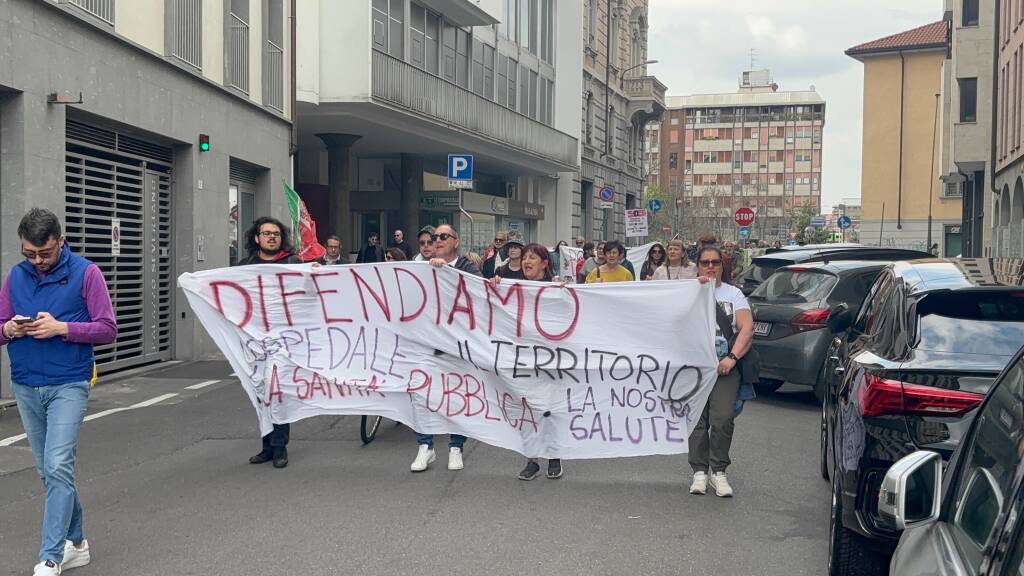 manifestazione ospedale unico Gallarate 