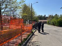 Nel cantiere del poli didattico - sportivo di San Fermo