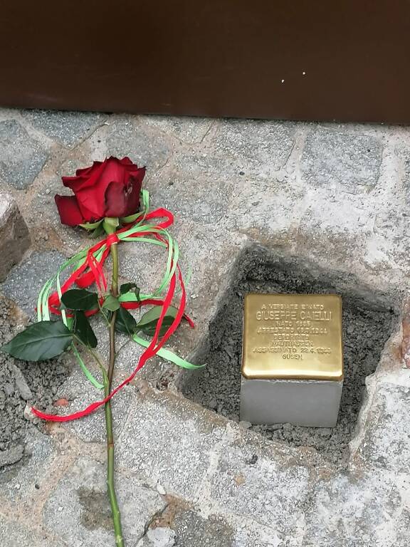 pietra d’inciampo l Giuseppe Caielli Vergiate 