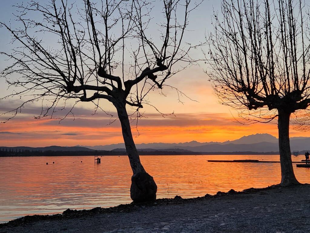 Tramonto alla Schiranna - foto di Elisa Valli