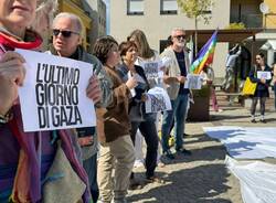 A Malnate decine di lenzuoli bianchi per Gaza