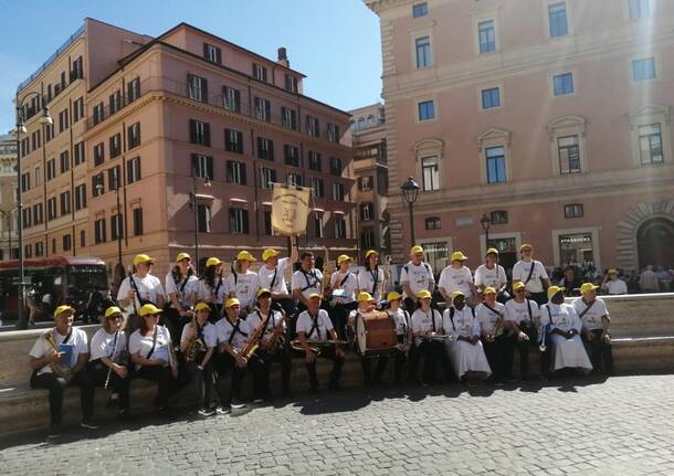 Banda Malnate a Roma dal papa