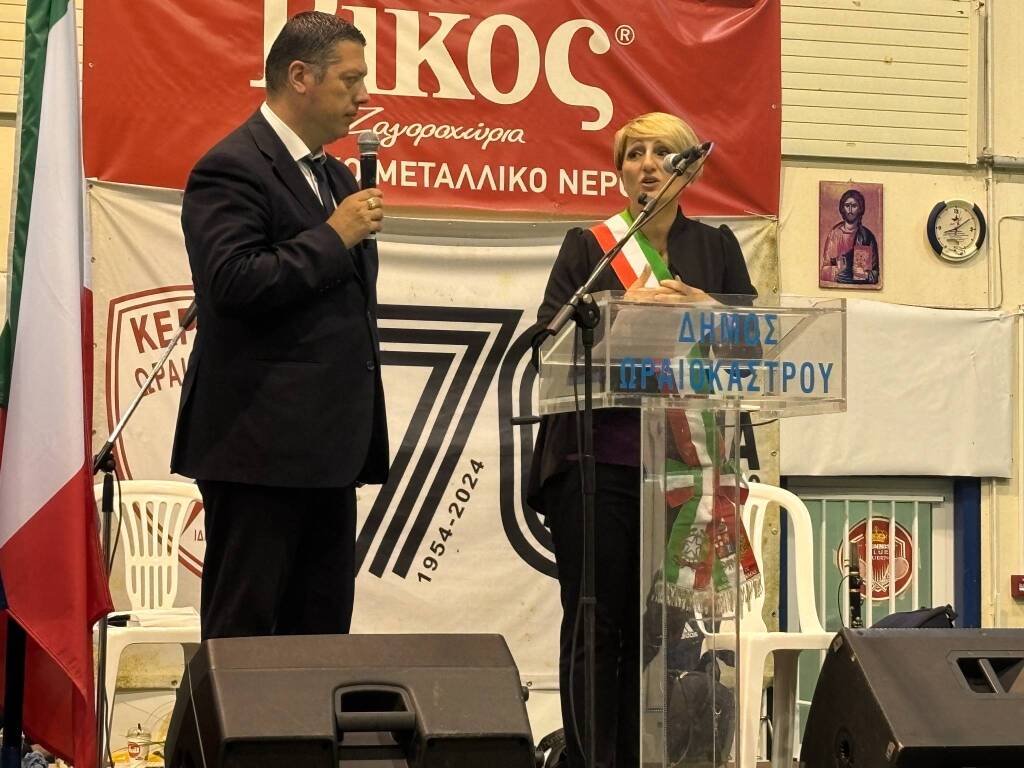 Bodio Lomnago - Oraiokastro: la cena e la firma del gemellaggio