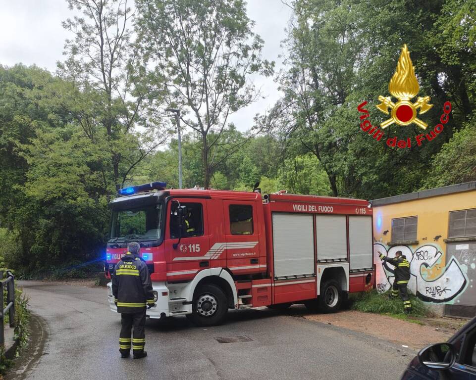 Gli interventi dei vigili del fuoco per le maxi piogge in provincia