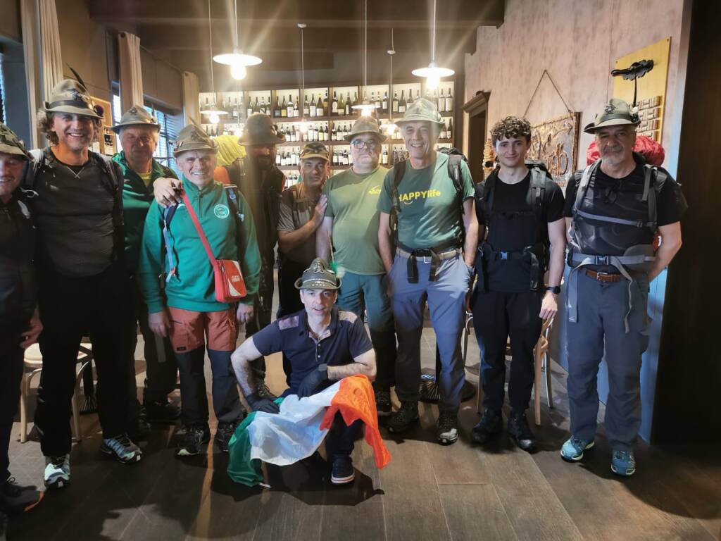 Da Angera a Romagnano Sesia, la seconda tappa degli alpini di Brinzio