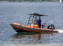 L\'esercitazione congiunta Rega - Polizia Locale sul Lago Maggiore