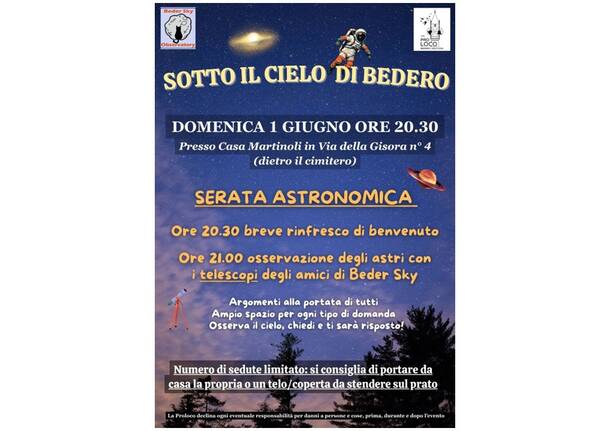 Sotto il cielo di Bedero