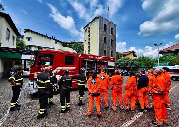 Croce Bianca di Legnano e Vigili del Fuoco uniscono le forze