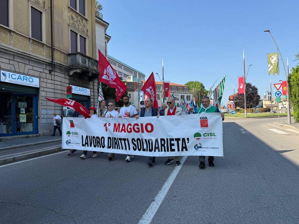 Festa del Primo Maggio a Legnano - Lavoratori in piazza
