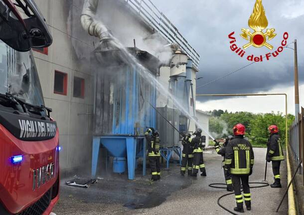 incendio via Lazzaretto Gallarate