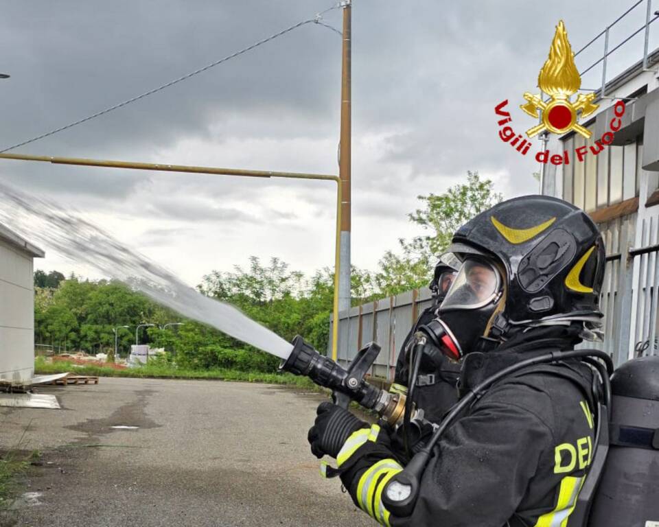 incendio via Lazzaretto Gallarate