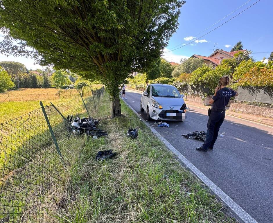 incidente morosolo casciago moto
