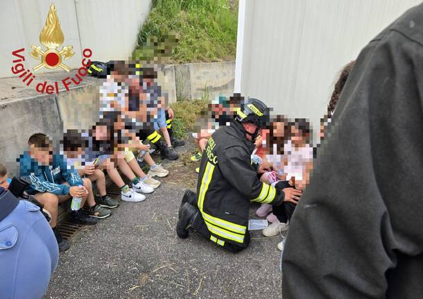 Incidente pullman pedemontana Lomazzo