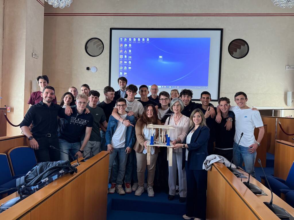 Premiazione nella Sala del Consiglio a Legnano 